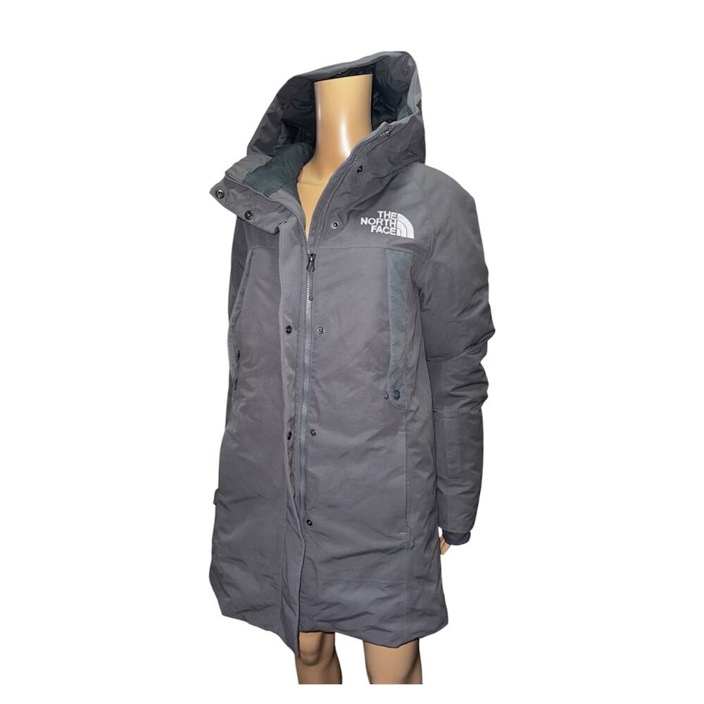 The North Face Charcoal Gray Long Hooded Winter Parka Full Zip Size S - Picture 6 of 9